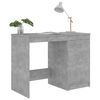 vidaXL Desk Concrete Grey Engineered Wood Desk Rectangular Modern