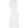 vidaXL Wall-mounted Shoe Rack Set of 2 White Solid Pine Wood
