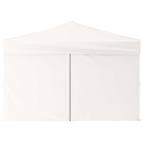 vidaXL Folding Party Tent with Sidewalls White 9.8'x9.8'