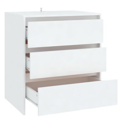 vidaXL Sideboard White 27.6"x16.1"x29.5" Engineered Wood