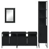 vidaXL Bathroom Furniture Set Black