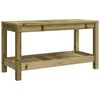 vidaXL Garden Bench Natural wood Impregnated Pine Wood Medium