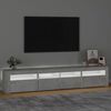 vidaXL TV Cabinet Concrete Gray Engineered wood Large TV Cabinet