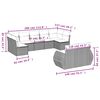 vidaXL Garden Sofa Set Light grey