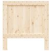 vidaXL Headboard Natural Wood Solid pinewood 39.4 x 40.9 in Durable
