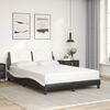 vidaXL Bed Frame Black and White