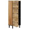 vidaXL Highboard 15.7"x13"x43.3" Solid Wood Mango