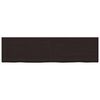 vidaXL Bathroom Countertop Dark Brown 86.6 x 23.6 x (0.8-2.4) " Treated Solid Wood