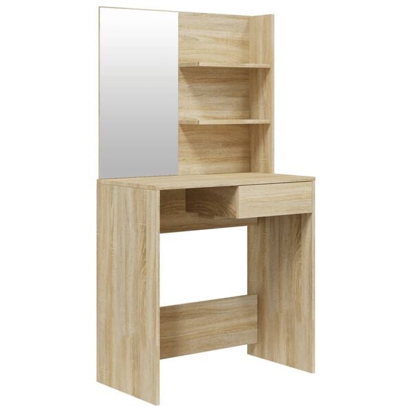 vidaXL Dressing Table Sonoma oak Engineered wood Medium Dressing Table