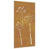 vidaXL Garden Wall Decoration Rustic Corten Steel 41.3 x 21.7 in