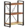 vidaXL Bookcase Mixed color finish Solid reclaimed wood, powder-coated steel