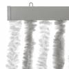 vidaXL Fly Curtain Light Grey and White 39.4x86.6" Chenille
