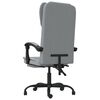 vidaXL Reclining Office Chair Light Grey