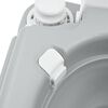 vidaXL Camping Toilet Manual Grey and White 16.34 x 14.37 x 11.81 in