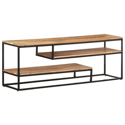 vidaXL TV Stand 51.2"x11.8"x17.7" Solid Wood Acacia