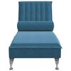 vidaXL Massage Chaise Lounge Blue