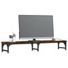 vidaXL Monitor Stand Smoked Oak 41.3"x9.1"x6.1" Engineered Wood