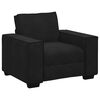 vidaXL Sofa Set Black Velvet (100% polyester), metal, plywood, solid wood