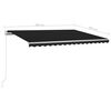 vidaXL Retractable Awning Anthracite