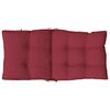 vidaXL Lowback Chair Cushion Set of 2 Wine Red