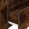 vidaXL Bedside Cabinet Smoked Oak Engineered wood Standard