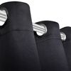 vidaXL 2 pcs Black Blackout Curtains with Metal Rings 53.1 x 96.5"