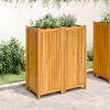 vidaXL Garden Planter Natural Wood Solid Acacia Wood Large Durable