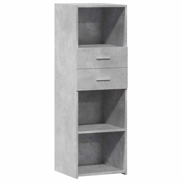 vidaXL Highboard Concrete Grey Engineered Wood Tall Modern