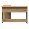 vidaXL Corner Desk Artisan Oak Engineered wood Medium Corner Desk