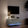 vidaXL TV Wall Cabinet Concrete grey Engineered wood Medium