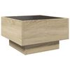 vidaXL Coffee Table Sonoma oak Engineered wood, glass Medium
