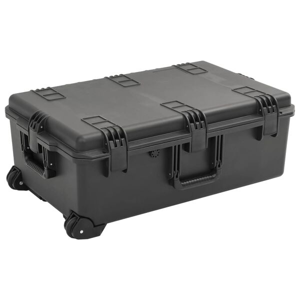 vidaXL Portable Flight Case Black 31.3"x20.3"x12" PP