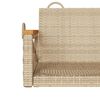 vidaXL Patio Swing Bench Beige