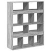 vidaXL Bookcase Grey Sonoma Engineered Wood 39.4 x 13.0 x 49.4 in