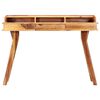 vidaXL Writing Desk Brown Solid Acacia Wood Medium Writing Desk