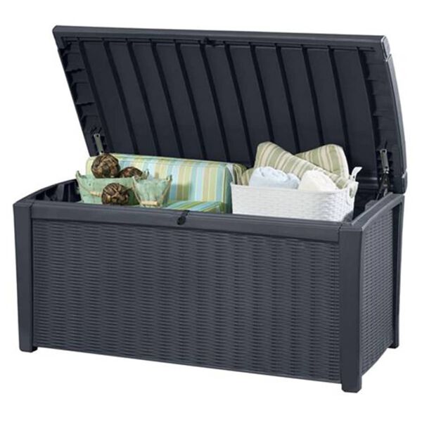 Keter Storage Box Anthracite Polypropylene Large Garden Storage Box