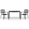 vidaXL Garden Dining Set Anthracite