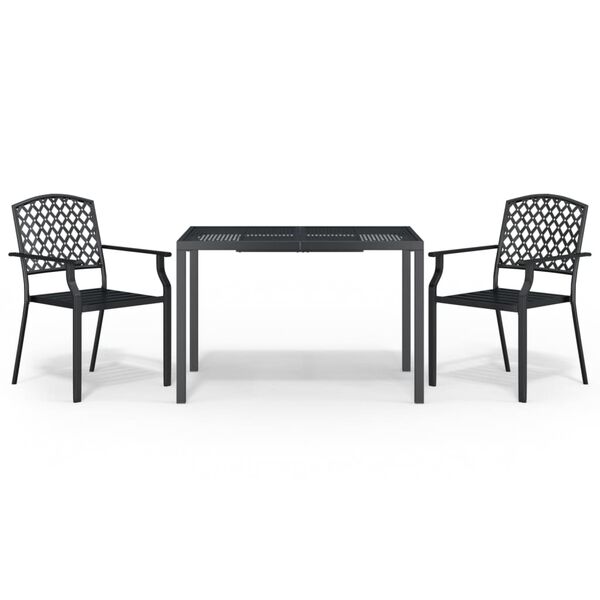vidaXL Garden Dining Set Anthracite
