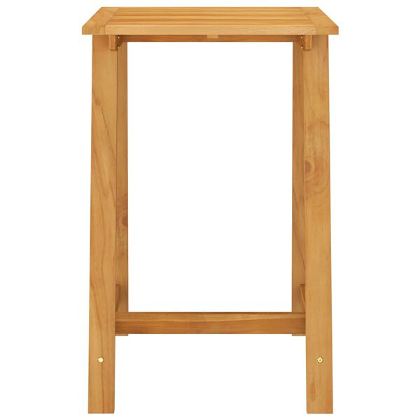 vidaXL Garden Bar Set Grey, Natural Wood