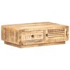 vidaXL Coffee Table Natural wood Rough mango wood Medium Coffee Table