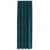 vidaXL Blackout Curtains 2 pcs Dark Green 55.12 x 102.36 in Velvet