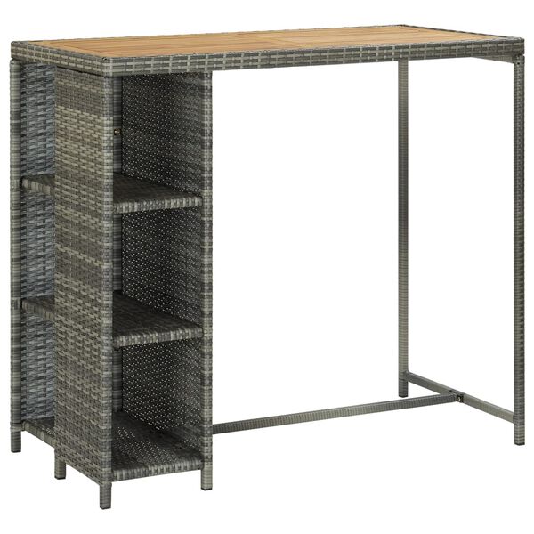 vidaXL Garden Bar Set Grey and Anthracite
