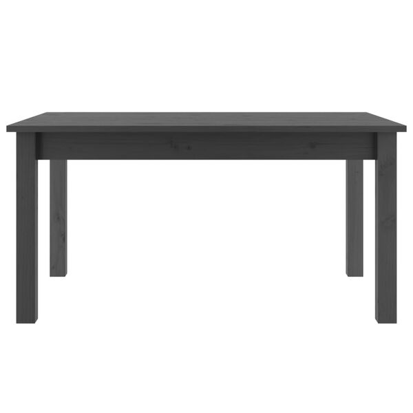 vidaXL Coffee Table Grey Solid pine wood Medium Durable Coffee Table