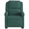 vidaXL Electric Stand up Massage Recliner Chair Dark Green Velvet