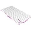 vidaXL Slatted Bed Base Solid poplar wood 39 x 79 in Foldable