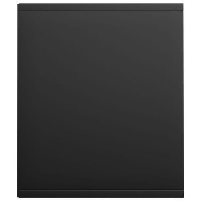 vidaXL Book Cabinet/TV Cabinet Black 14.2"x11.8"x56.3" Chipboard