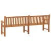vidaXL Garden Bench Teak Solid Teak Wood Extra Large Rectangular