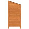 vidaXL Garden Shed Brown Solid fir wood Medium Garden Shed Rectangular