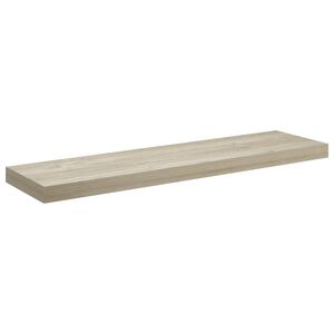 vidaXL Wall Shelf Oak Honeycomb MDF, Metal Standard Wall Mounting