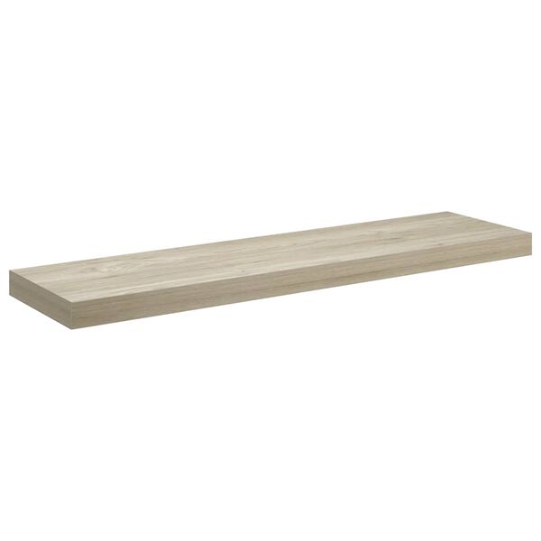 vidaXL Wall Shelf Oak Honeycomb MDF, Metal Standard Wall Mounting
